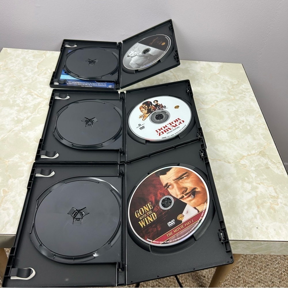 Triple Movie Package - Doctor Zhivago, Gone with the Wind and Casablanca DVD - Picture 5 of 6